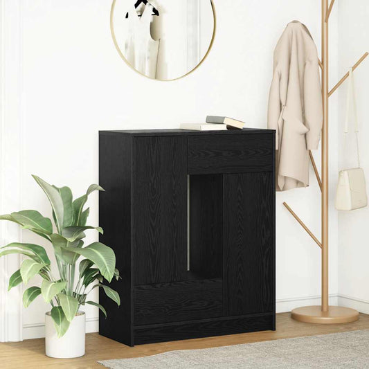 Skjenk Brun Eik med skuffer og dører 73x31x90 cm