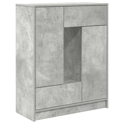 Skjenk Betonggrå med skuffer og dører 73x31x90 cm