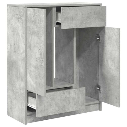 Skjenk Betonggrå med skuffer og dører 73x31x90 cm
