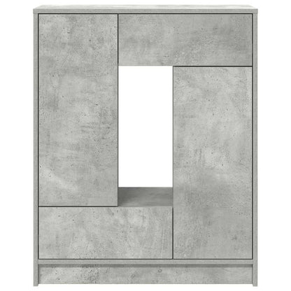 Skjenk Betonggrå med skuffer og dører 73x31x90 cm
