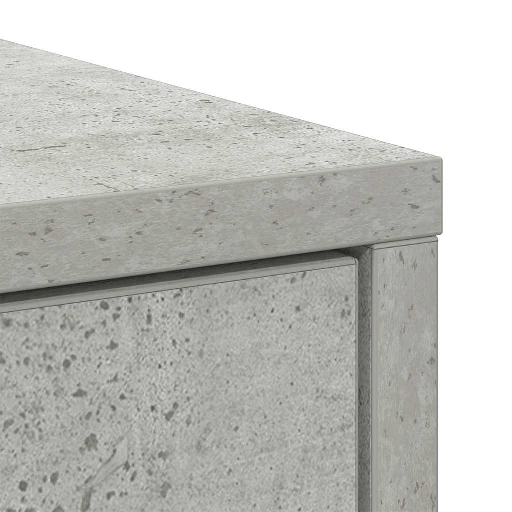 Skjenk Betonggrå med skuffer og dører 73x31x90 cm