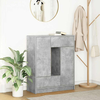 Skjenk Betonggrå med skuffer og dører 73x31x90 cm