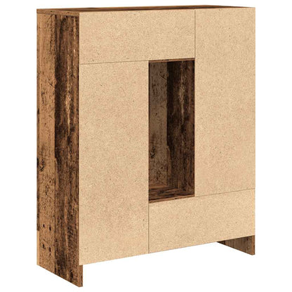 Skjenk Gammelt Tre med skuffer og dører 73x31x90 cm