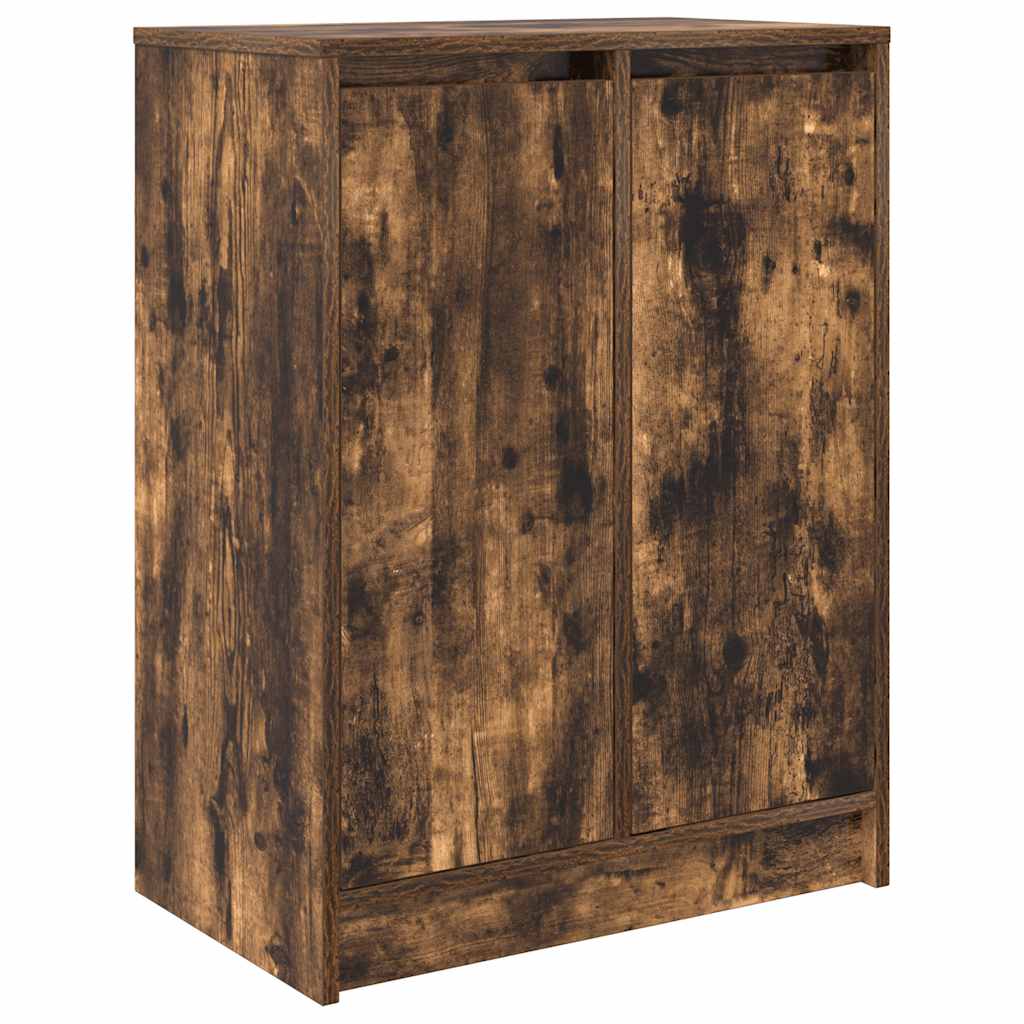 Skoskap Skohylle Skobenk Røkt Eik 57x34x76 cm