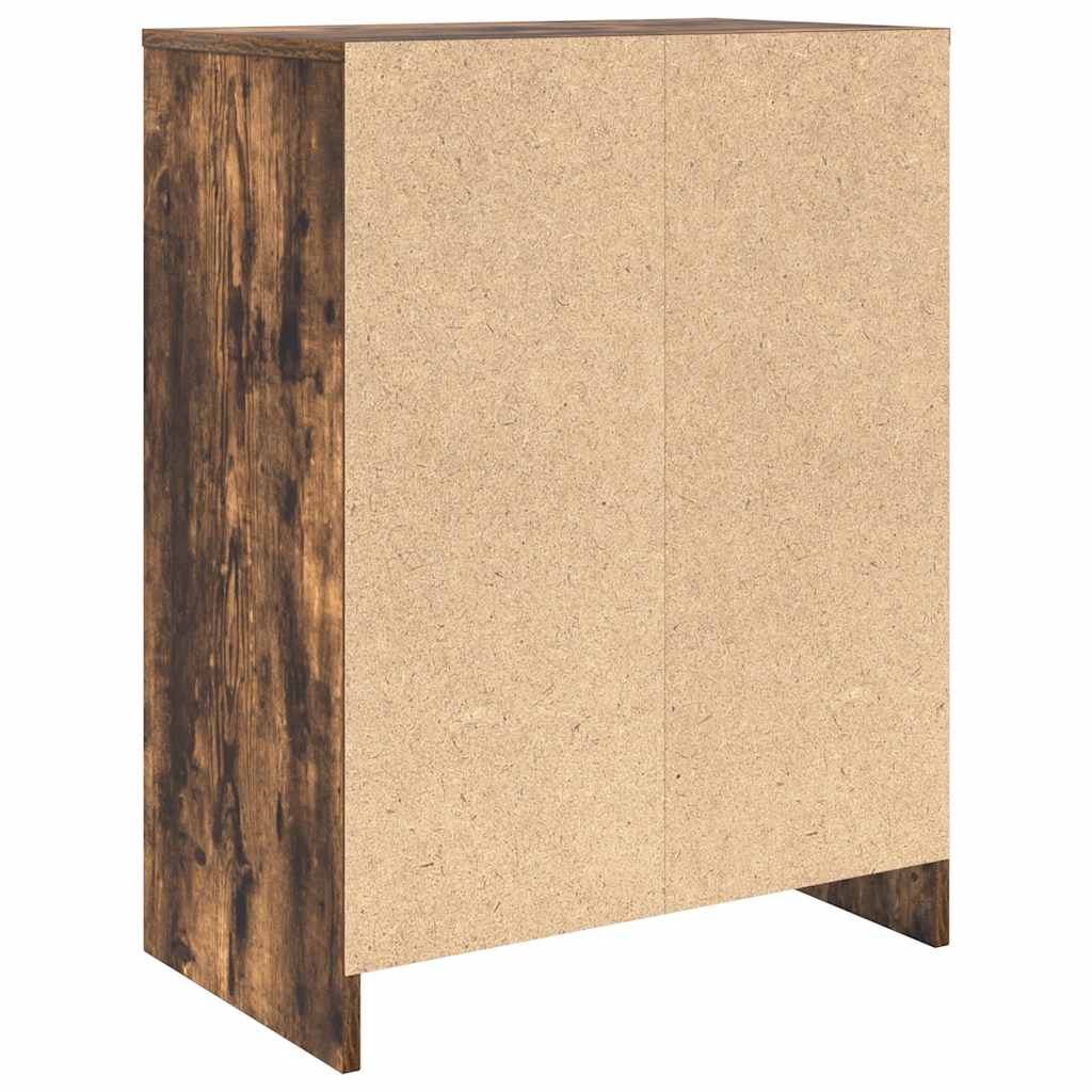 Skoskap Skohylle Skobenk Røkt Eik 57x34x76 cm