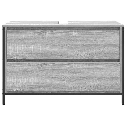 Servantskap Grå Eik med skuffer 90x34,5x60 cm