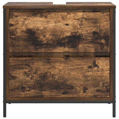 Servantskap Baderom med skuffer Røkt Eik 60x34,5x60 cm