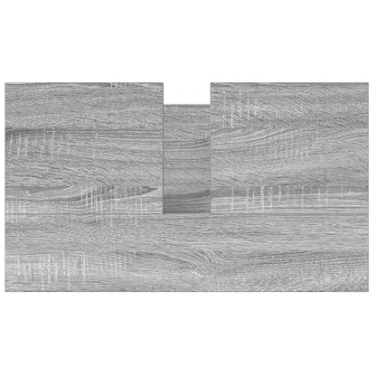 Servantskap Baderom med skuffer Grå Eik 60x34,5x60 cm