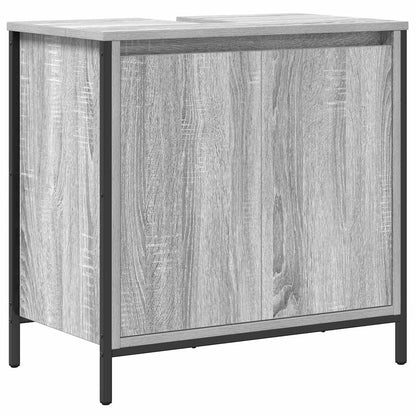Servantskap Baderom Grå Eik 60x34,5x60 cm