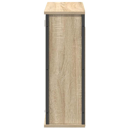 Baderomsskap veggskap med speil Sonoma Eik 60x21x60 cm