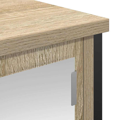 Baderomsskap veggskap med speil Sonoma Eik 60x21x60 cm