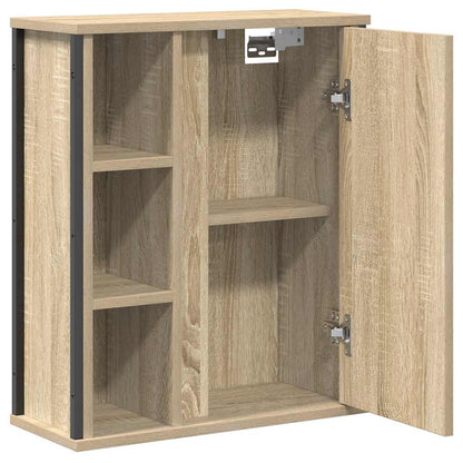 Baderomsskap med speil Sonoma Eik 50x21x60 cm
