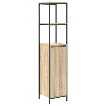 Baderomsskap Sonoma Eik med hyller 36x35x165 cm