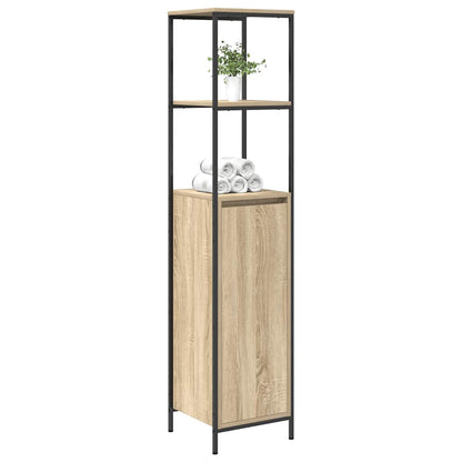 Baderomsskap Sonoma Eik med hyller 36x35x165 cm