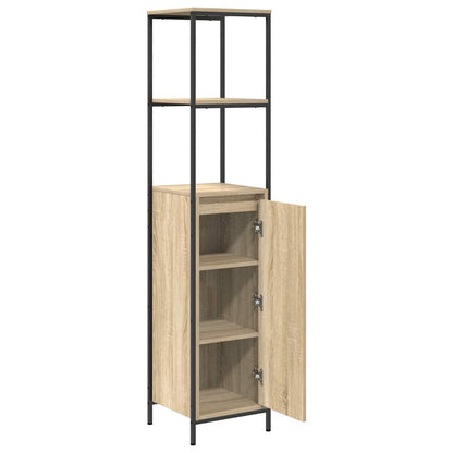 Baderomsskap Sonoma Eik med hyller 36x35x165 cm
