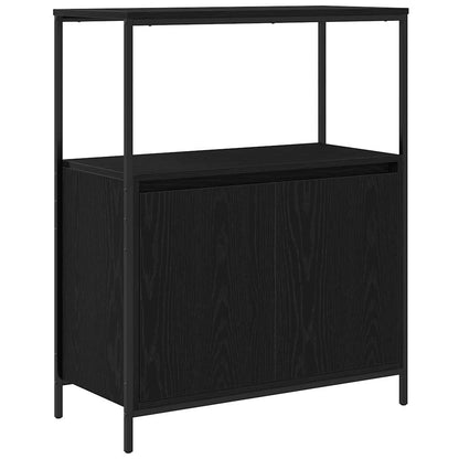 Baderomsskap Svart Eik med hyller 76,5x35x95 cm
