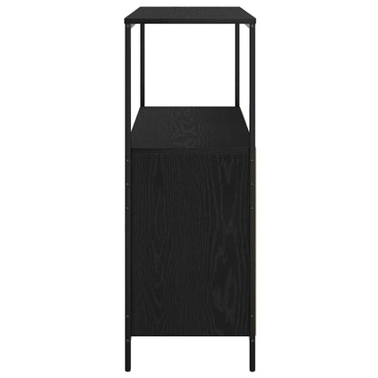 Baderomsskap Svart Eik med hyller 76,5x35x95 cm