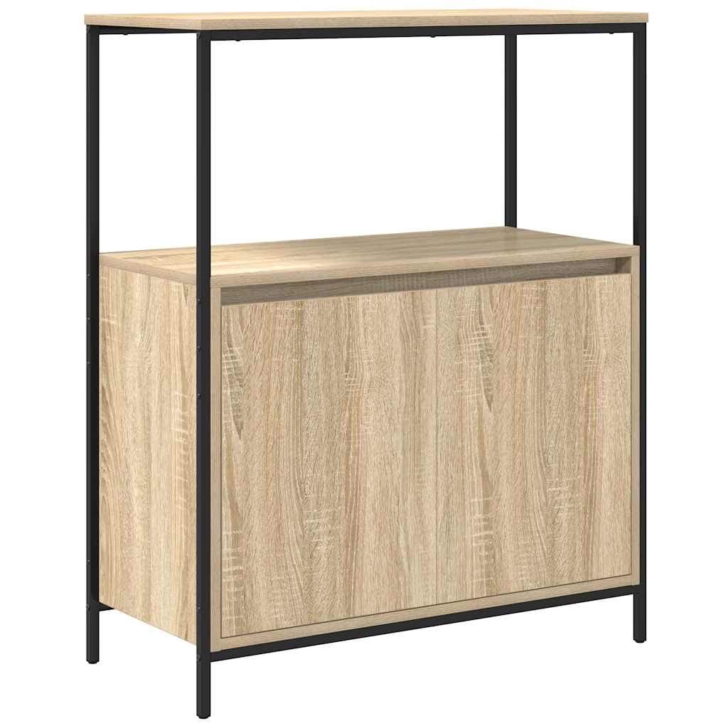 Baderomsskap med hyller sonoma eik 76,5x35x95 cm