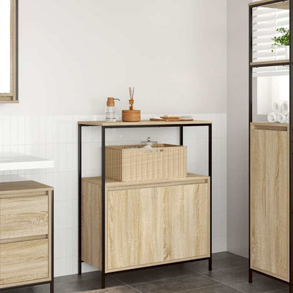 Baderomsskap Sonoma Eik med hyller 76,5x35x95 cm