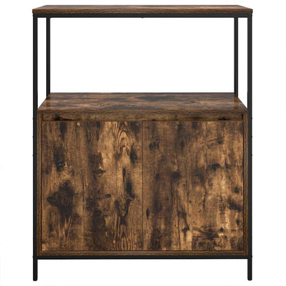 Baderomsskap Røkt Eik med hyller 76,5x35x95 cm
