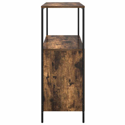 Baderomsskap Røkt Eik med hyller 76,5x35x95 cm