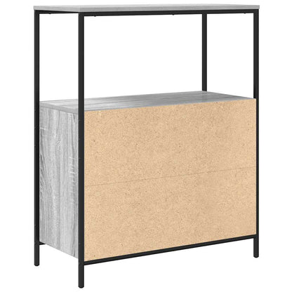 Baderomsskap Grå Eik med hyller 76,5x35x95 cm