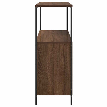 Baderomsskap Brun Eik med hyller 76,5x35x95 cm