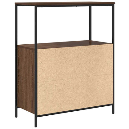 Baderomsskap Brun Eik med hyller 76,5x35x95 cm