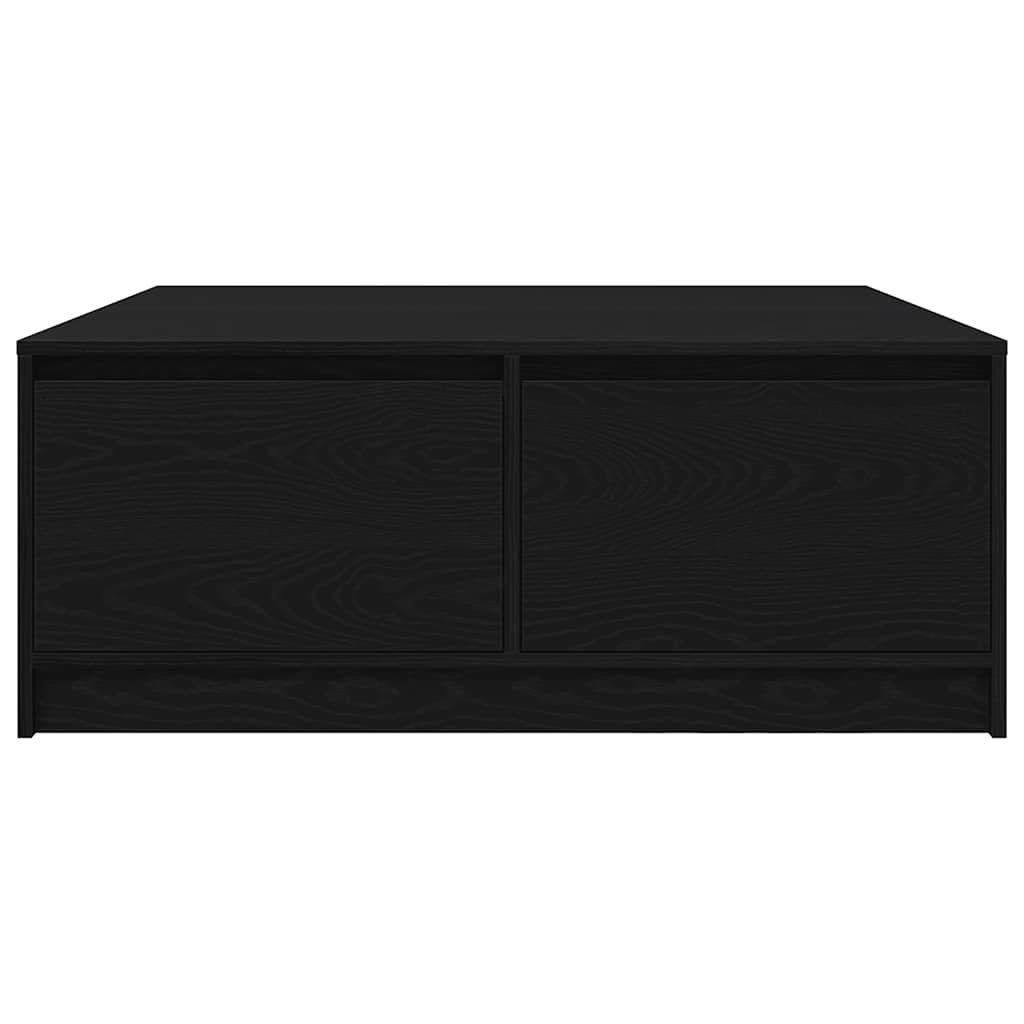 Salongbord Sofabord Svart med skuffer 100x100x40 cm