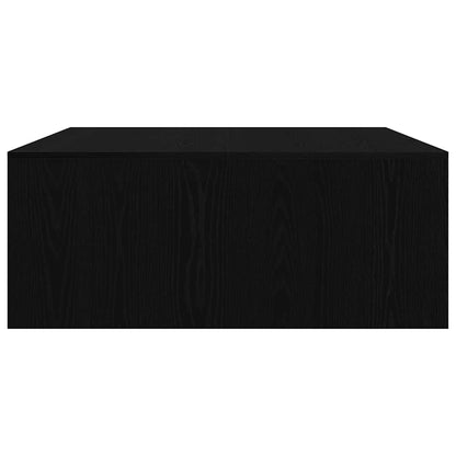 Salongbord Sofabord Svart med skuffer 100x100x40 cm