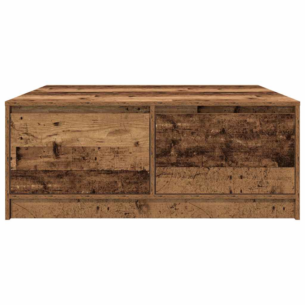 Salongbord Sofabord Gammelt Tre med skuffer 100x100x40 cm