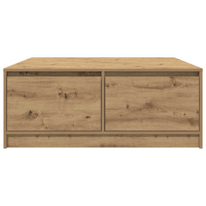 Salongbord Sofabord Artisan Eik med skuffer 100x100x40 cm