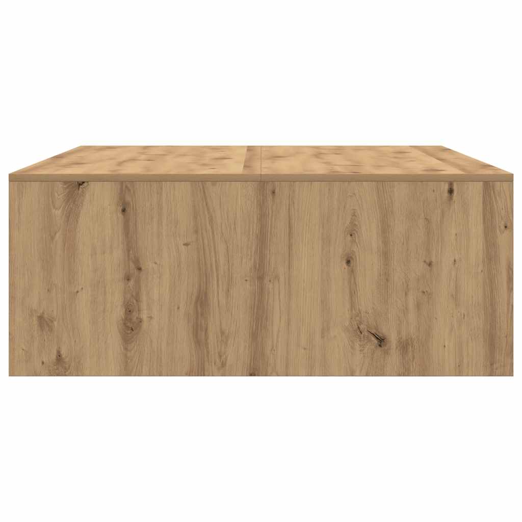 Salongbord Sofabord Artisan Eik med skuffer 100x100x40 cm