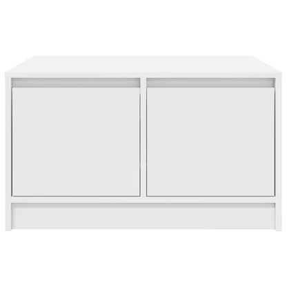 Salongbord Sofabord Hvit med skuffer 70,5x70x40 cm