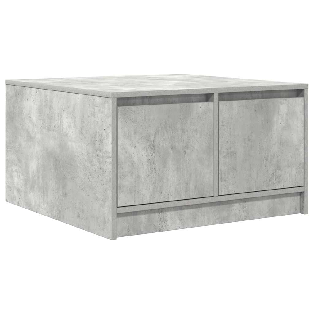 Salongbord Sofabord Betonggrå med skuffer 70,5x70x40 cm