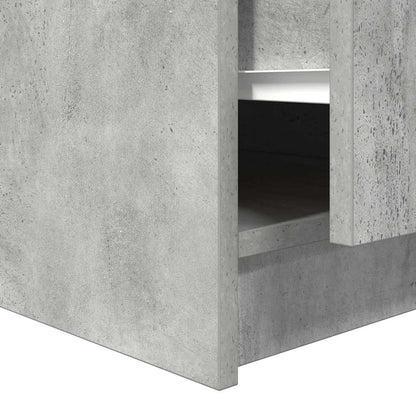 Salongbord Sofabord Betonggrå med skuffer 70,5x70x40 cm