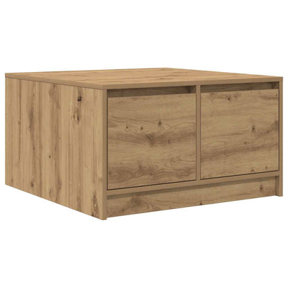 Salongbord Sofabord Artisan Eik med skuffer 70,5x70x40 cm