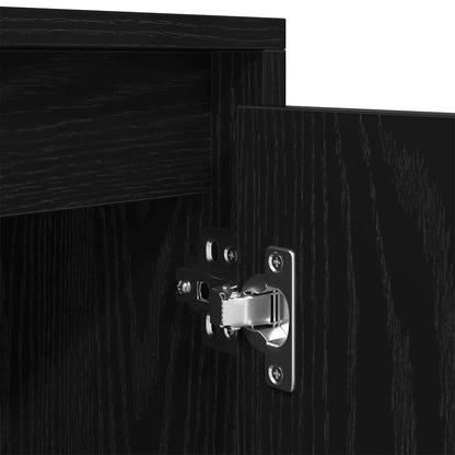 TV-Møbel Svart Eik TV-benk 188,5x41x50 cm
