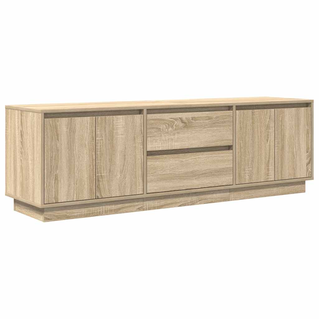 TV-Møbel Sonoma Eik TV-benk med LED-lys 160,5x41x50 cm