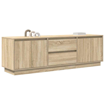 TV-Møbel Sonoma Eik TV-benk med LED-lys 160,5x41x50 cm