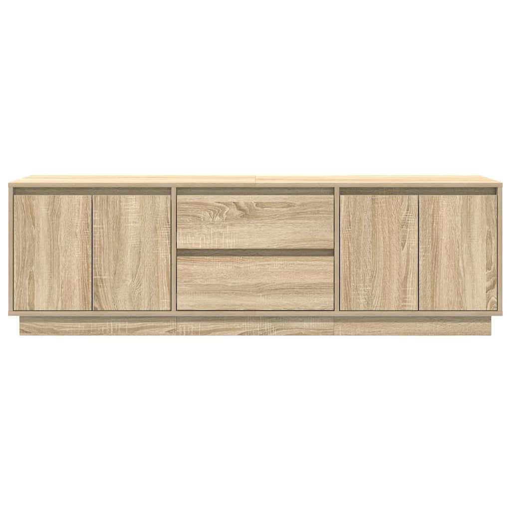 TV-Møbel Sonoma Eik TV-benk med LED-lys 160,5x41x50 cm