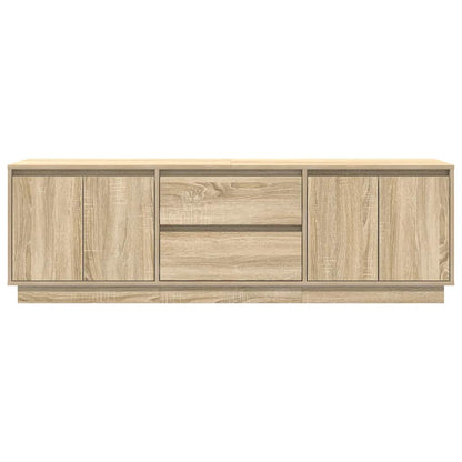 TV-Møbel Sonoma Eik TV-benk med LED-lys 160,5x41x50 cm