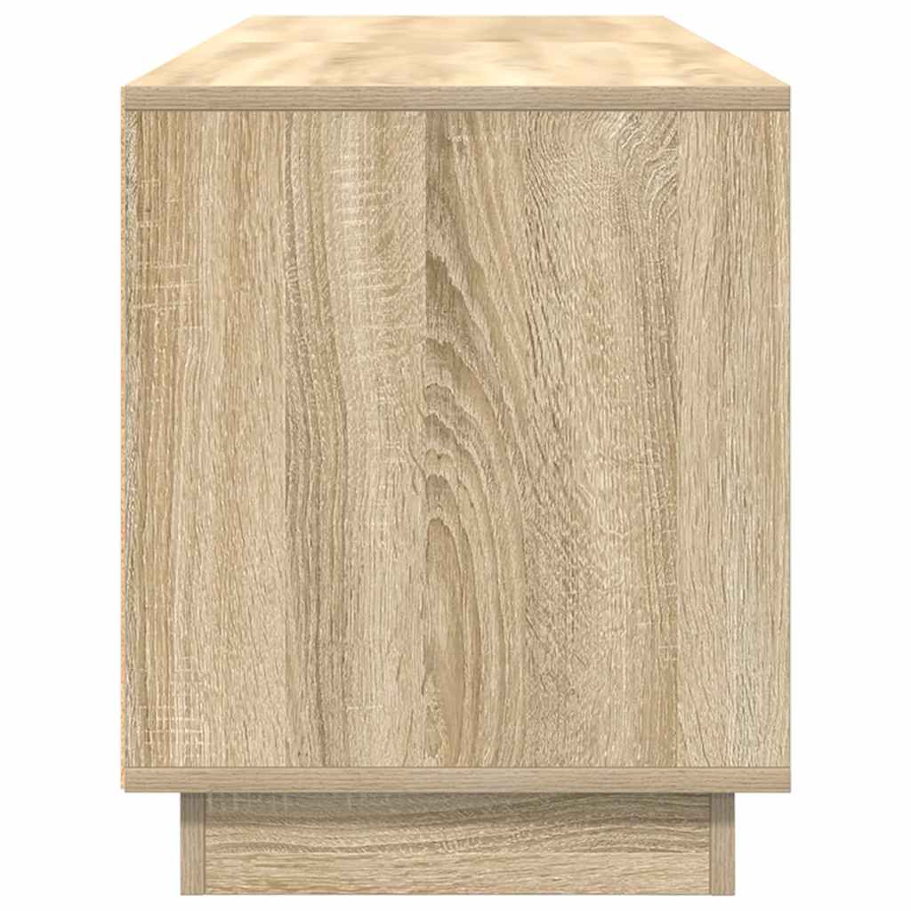 TV-Møbel Sonoma Eik TV-benk med LED-lys 160,5x41x50 cm