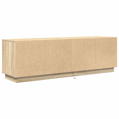 TV-Møbel Sonoma Eik TV-benk med LED-lys 160,5x41x50 cm