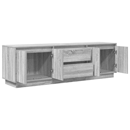 TV-Møbel Sonoma Grå TV-benk med LED-lys 160,5x41x50 cm