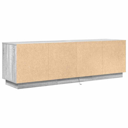 TV-Møbel Sonoma Grå TV-benk med LED-lys 160,5x41x50 cm