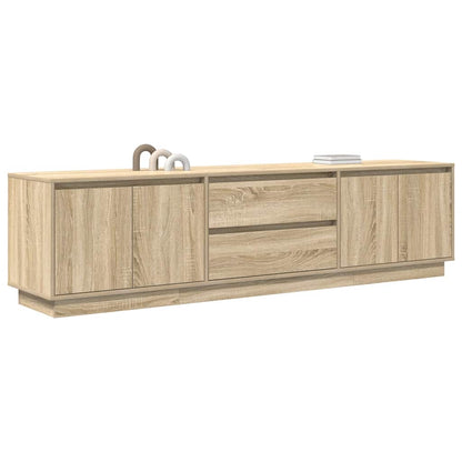 TV-Møbel Sonoma Eik TV-benk med LED-lys 193,5x41x50 cm