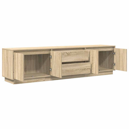 TV-Møbel Sonoma Eik TV-benk med LED-lys 193,5x41x50 cm