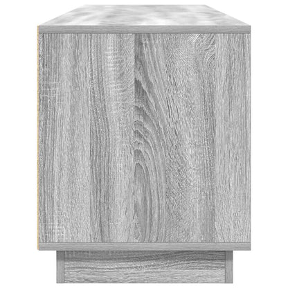 TV-Møbel Sonoma Grå TV-benk med LED-lys 193,5x41x50 cm