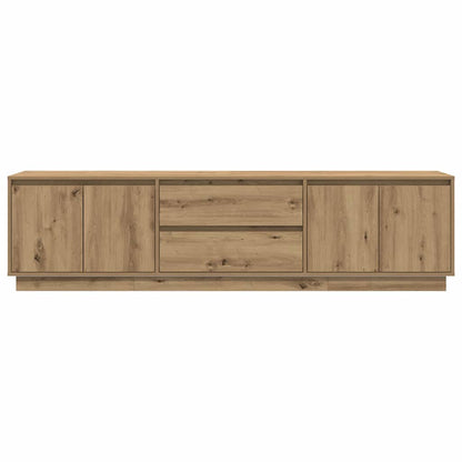 TV-Møbel Artisan Eik Tv-benk med LED-lys 193,5x41x50 cm